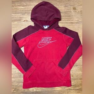 Boys Youth Large Nike Red Hoodie